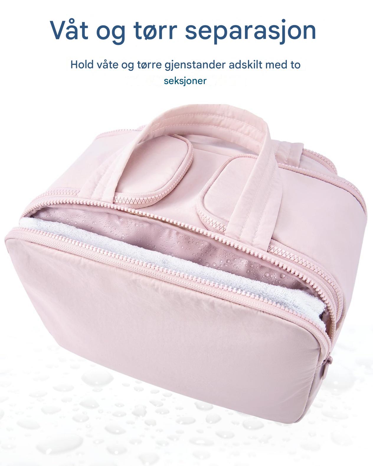 4-i-1 Puffer Toalettveske – Multifunksjonell & Stilfull Oppbevaring