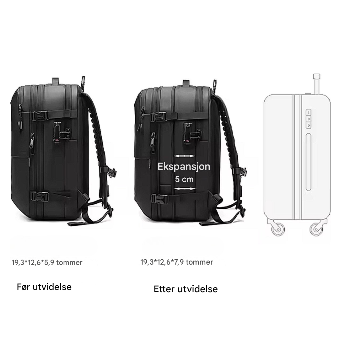 AirPack® | Vacuum Ryggsekk Pro1 – Den Ultimate Reisepartner for Smarte Reisende