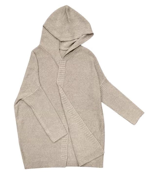 Kvinnes Chunky Strikket Hettecardigan