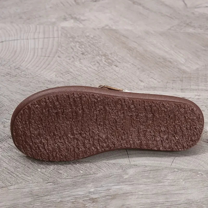 Flate sko med rund tå for kvinner
