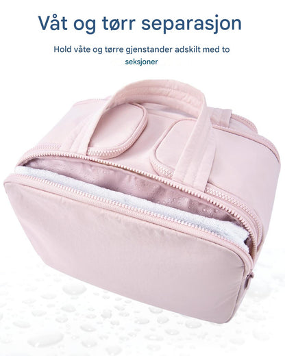 4-i-1 Puffer Toalettveske – Multifunksjonell & Stilfull Oppbevaring