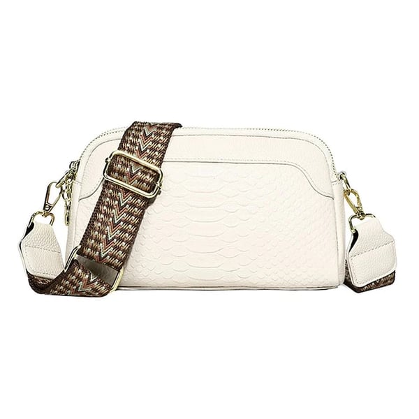 Læder Crossbody Veske med Alligatormønster for Kvinner