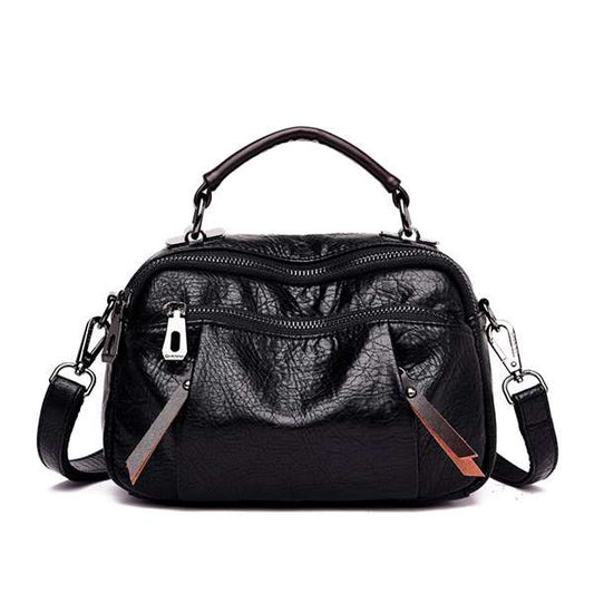 Multilommer myk skinnveske